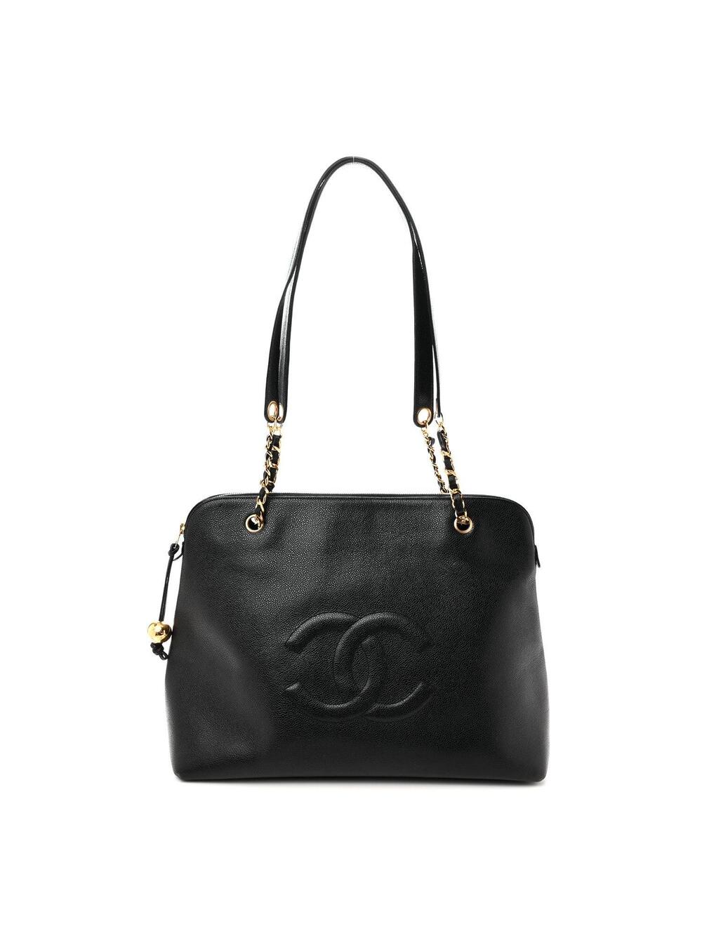 Chanel Caviar Large Cc Shoulder Bag #358503C23B